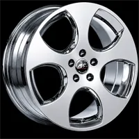 5X100 7.5X17 RC-439 ET37 57.1 CHROME 1